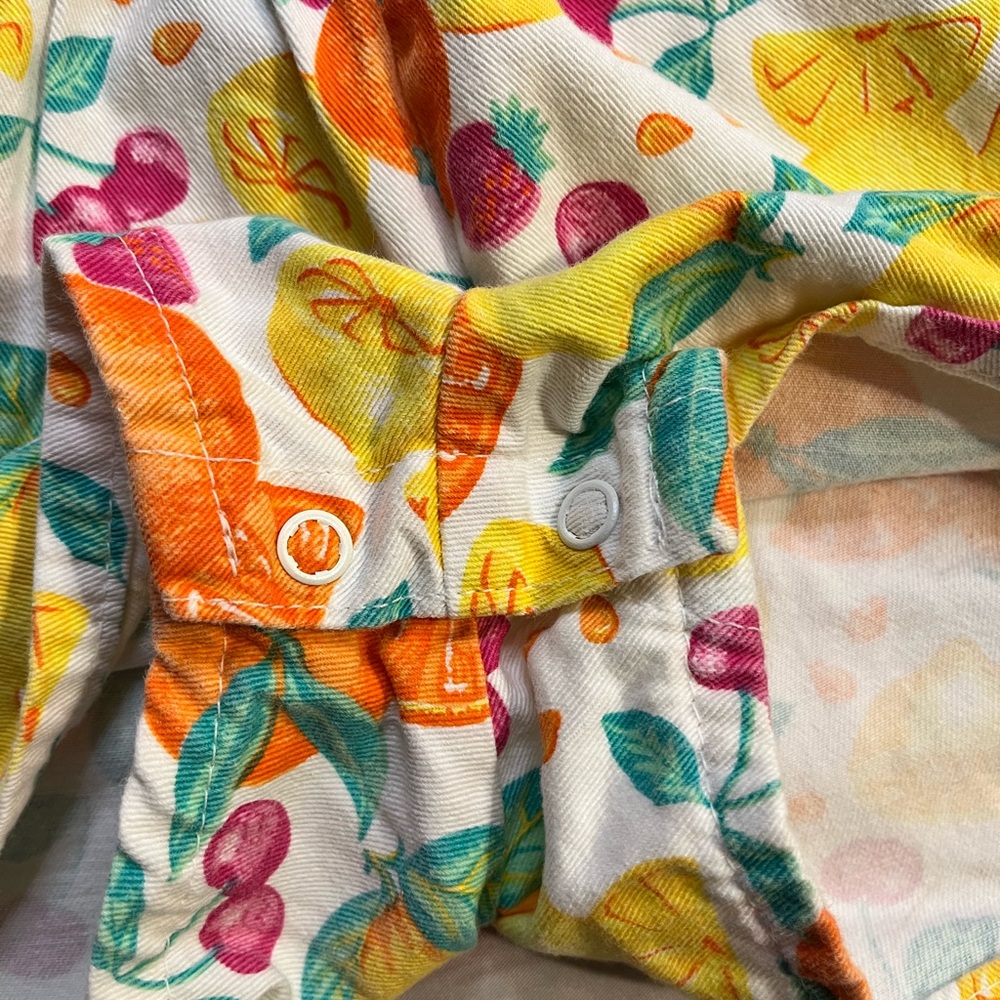 Vintage Oshkosh B’Gosh Girls’ Size 3T Matching Fruit Overalls and T-shirt - Picture 8 of 8